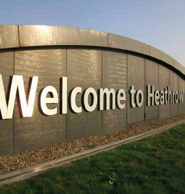 Heathrow Airport, photographed for the UK Prasadi Yatra Guidebook