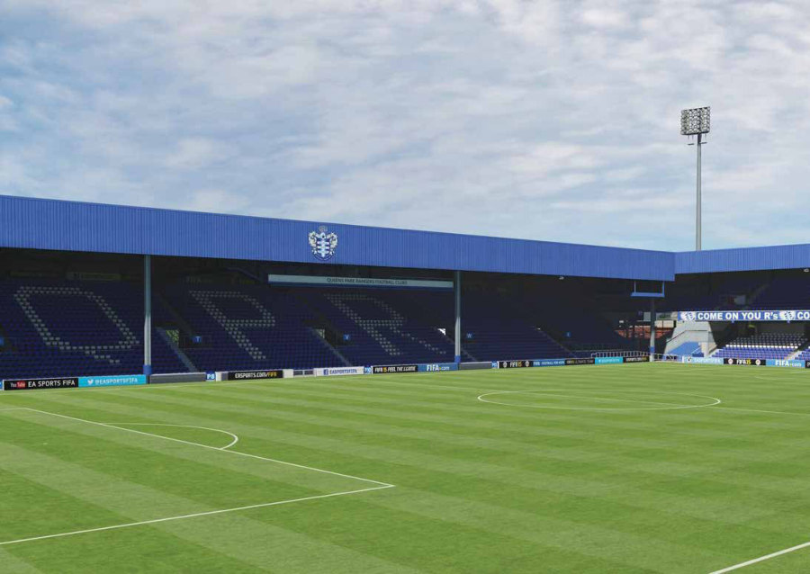 QPR Football Stadium, photographed for the UK Prasadi Yatra Guidebook