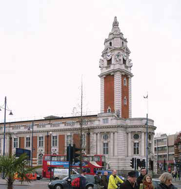 Lambeth Town Hall, photographed for the UK Prasadi Yatra Guidebook