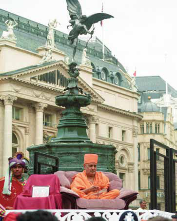 Piccadilly Circus — photograph 2 of 2 from the UK Prasadi Yatra Guidebook