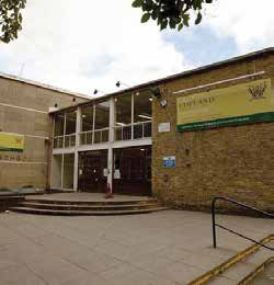Copland Community School, photographed for the UK Prasadi Yatra Guidebook