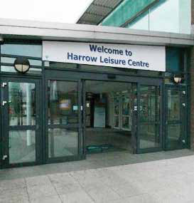 Harrow Leisure Centre, photographed for the UK Prasadi Yatra Guidebook
