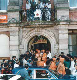 Leicester Mandir (Second Mandir), photographed for the UK Prasadi Yatra Guidebook